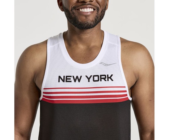 Saucony Stopwatch Singlet NYC - The Running Company - Running Shoe ...